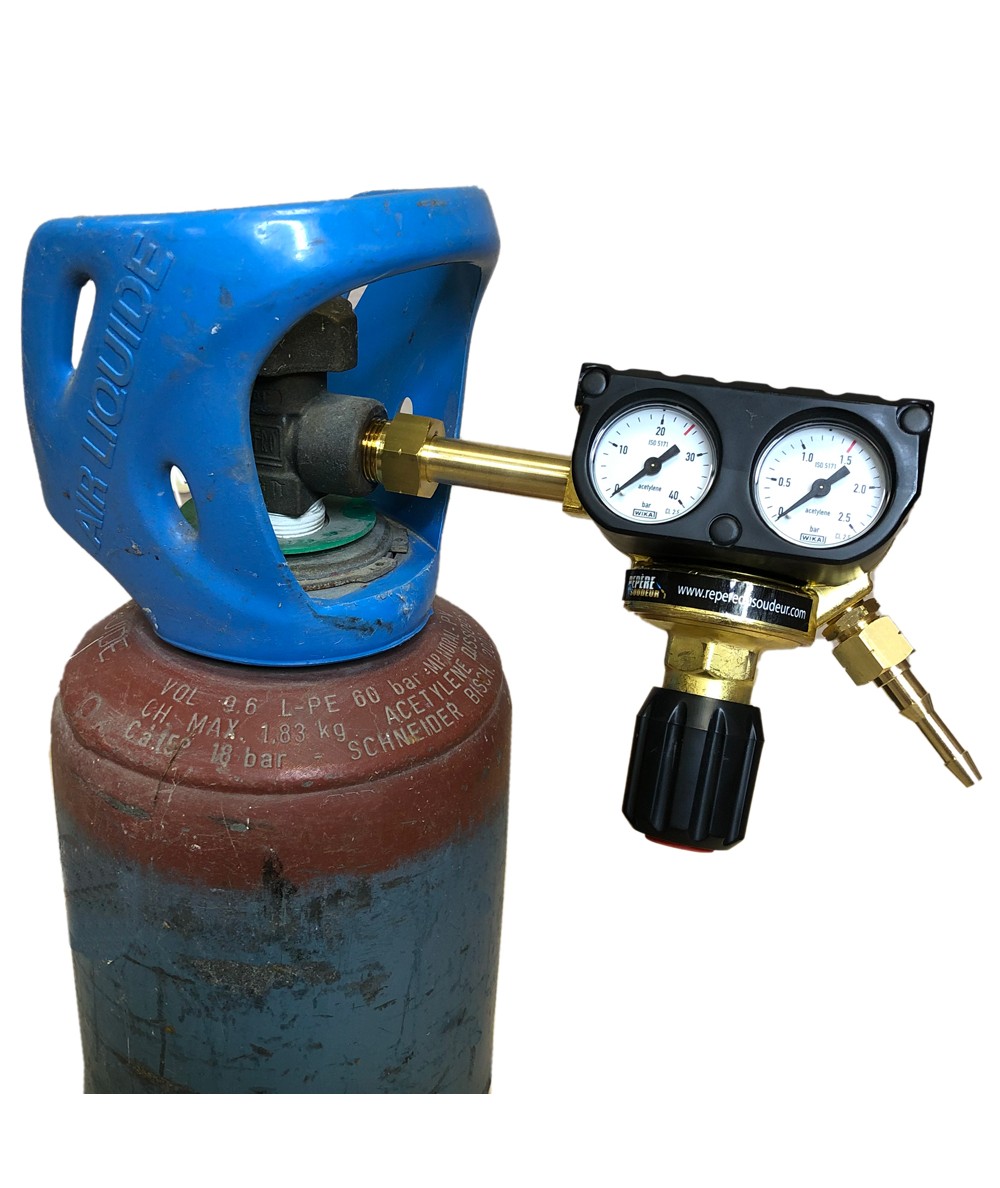 Manodétendeur Acétylène Zéphyr Blindé 2.5/40 Bars
