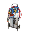 Chariot en acier pour bouteille de gaz oxygène / acétylène type B2 et B5